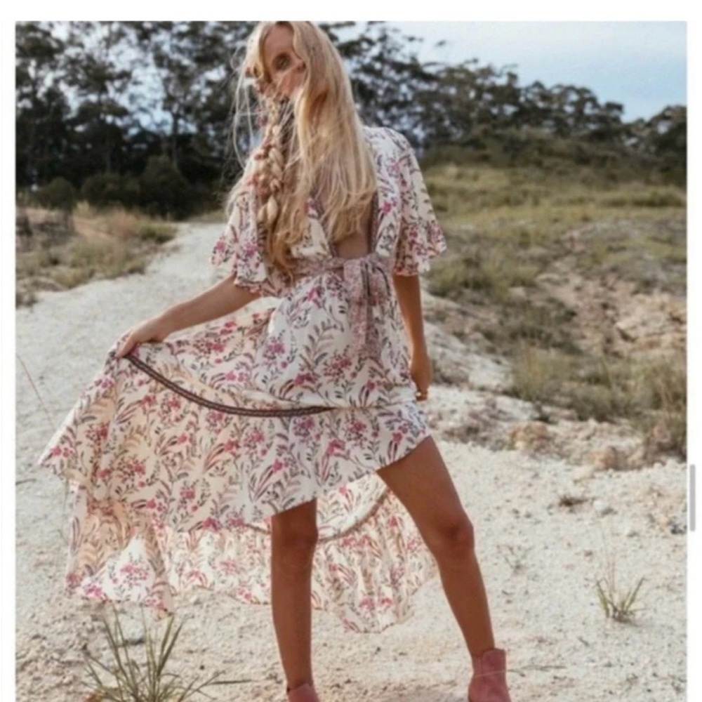 Spell and the gypsy collective Maisie BambI high low maxi dress XS EUC - Picture 3 of 16